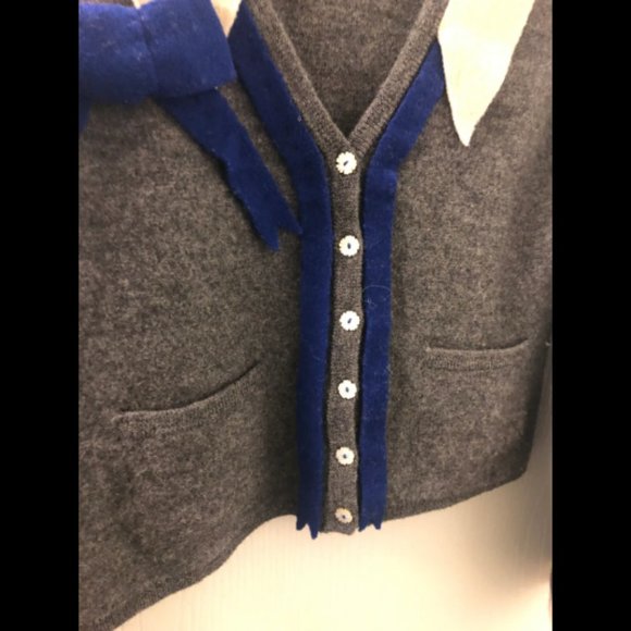 Rare Anthropologie Field & Flower Schoolgirl Wool Cardigan Sweater Sz S - Picture 6 of 6